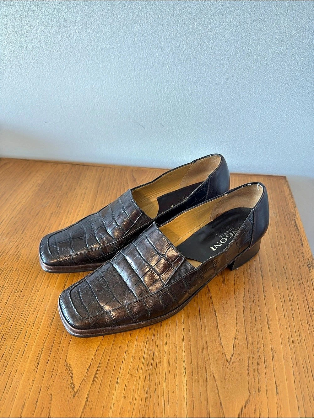 Leather Heeled Loafers